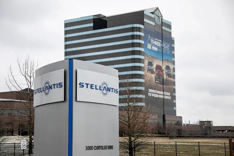 Stellantis headquarters. Photo credit © Mandi Wright / USA TODAY NETWORK via Imagn Images