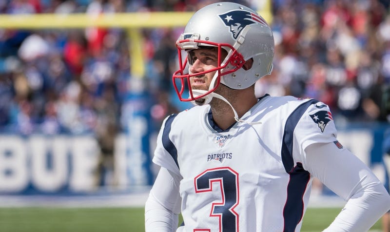 Stephen Gostkowski with the Patriots in 2019