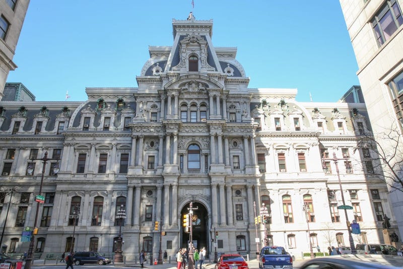 Sculptures around Philadelphia's City Hall by Alexander Milne Calder.