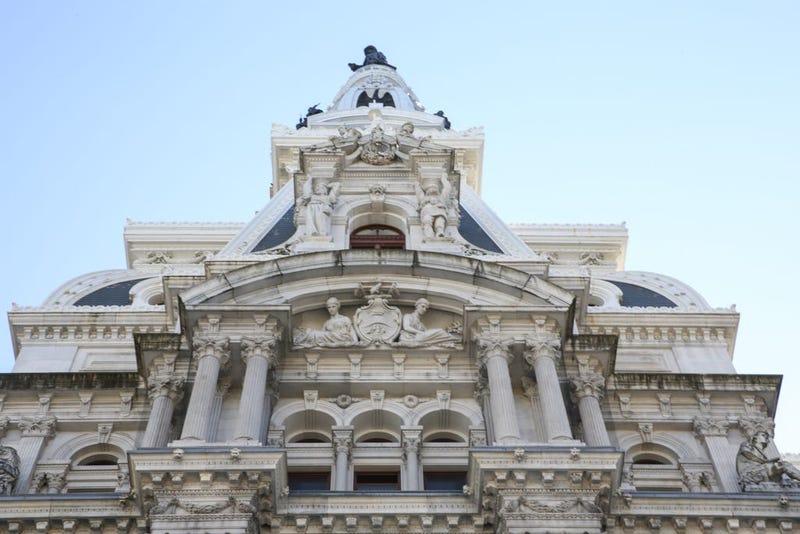 Sculptures around Philadelphia's City Hall by Alexander Milne Calder.