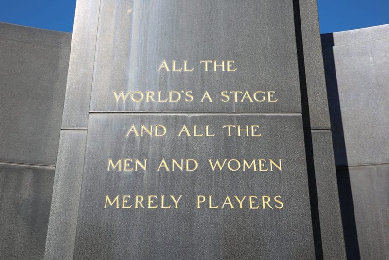Shakespeare Memorial by Alexander Stirling Calder located near Logan Square.