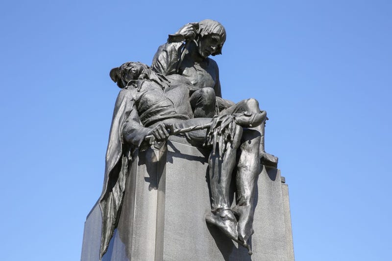 Shakespeare Memorial by Alexander Stirling Calder located near Logan Square.