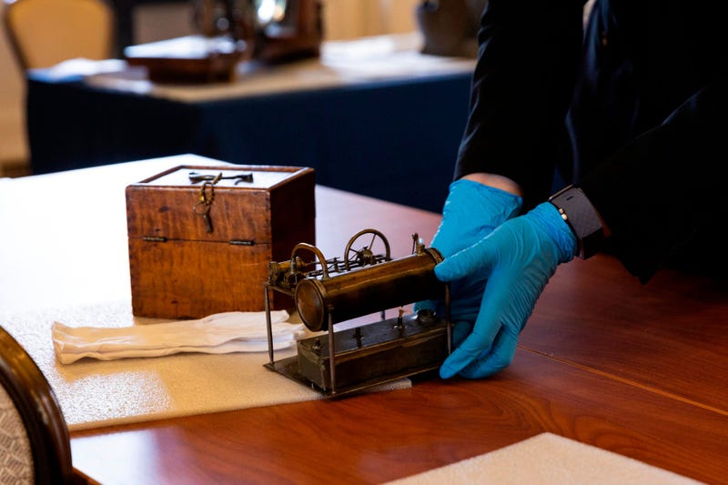 Rarely seen objects from inventors of the past were taken out of storage for inventors of today to see at the Franklin Institute.