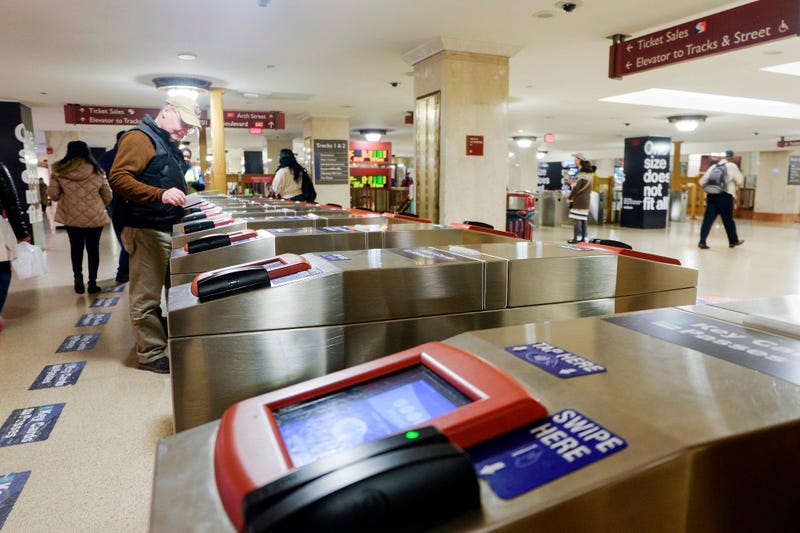 SEPTA subway kiosks at Suburban Station in Center City Philadelphia