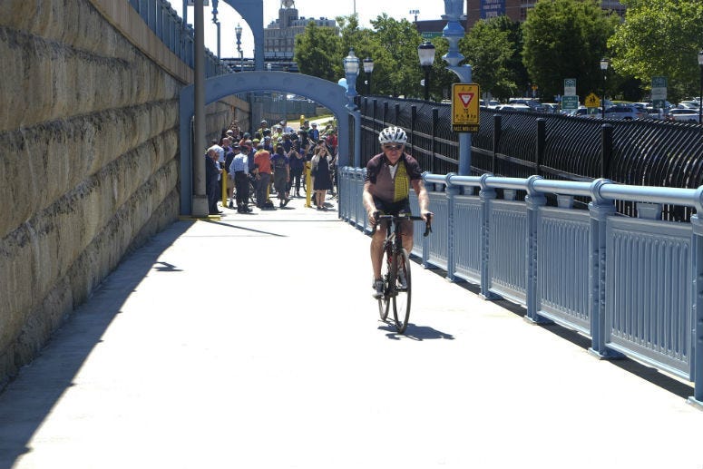 The Ben Franklin Bridge just became a lot more accessible for pedestrians and cyclists.