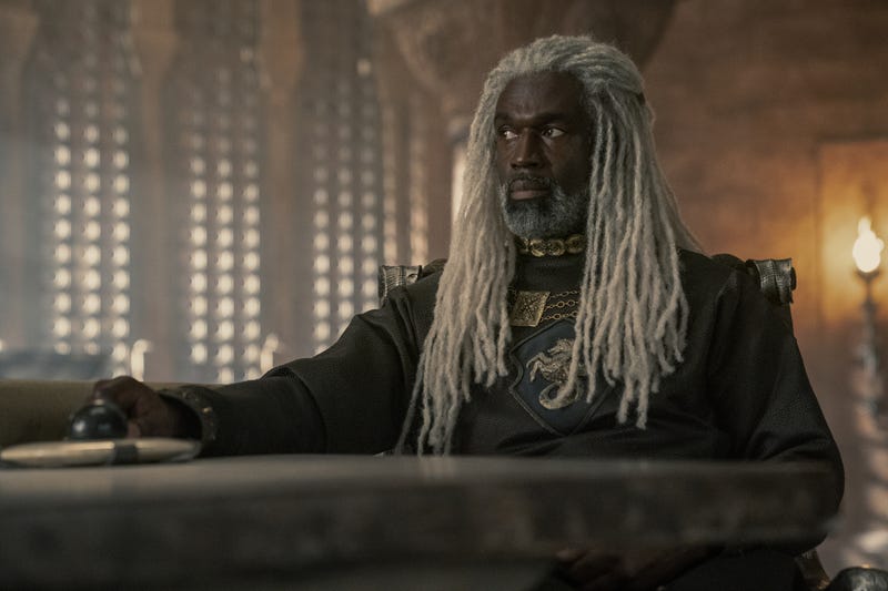 Photo of Corlys Velaryon, played by Steve Toussaint, in HBO's "House of the Dragon"