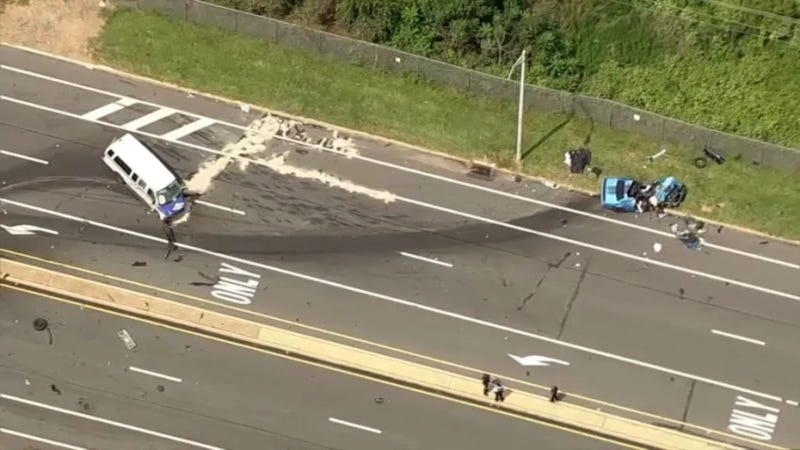 Car crash on Bartram Avenue