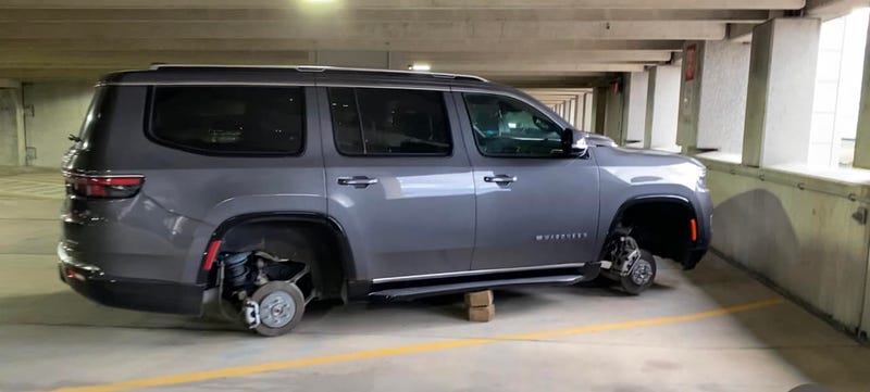 Airport tire theft