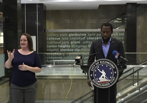 Richmond Mayor Levar Stoney says he's requesting a delay in reopening on May 14, 2020. (City of Richmond)