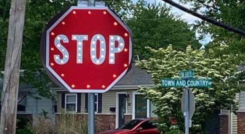 LED stop sign