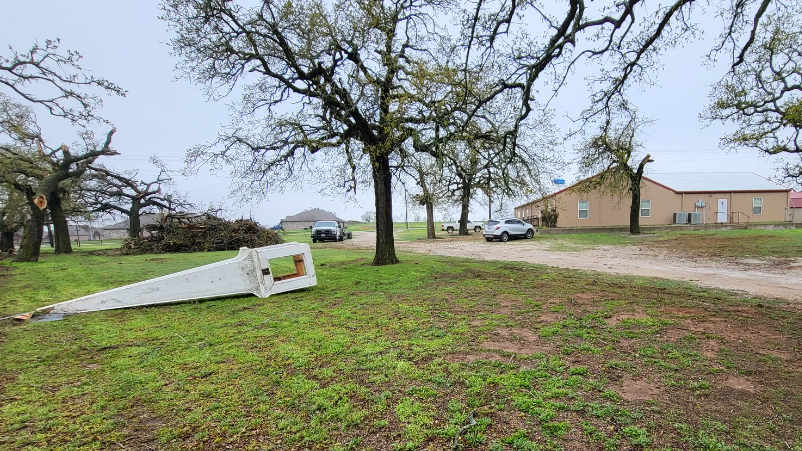 Two EF-1 tornadoes confirmed to have caused the damage in areas of Parker county