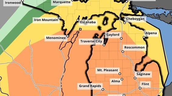 Isolated tornadoes, damaging winds, large hail all a threat in storms headed for metro Detroit
