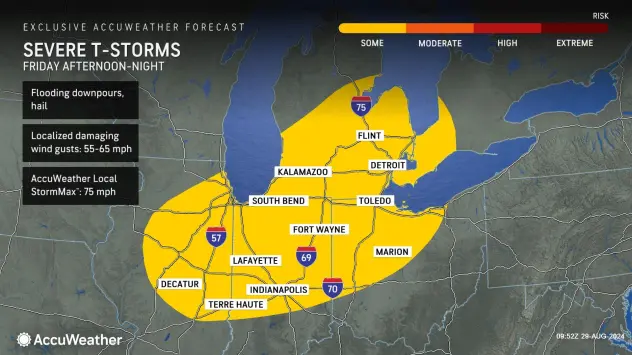 storms outlook for Friday