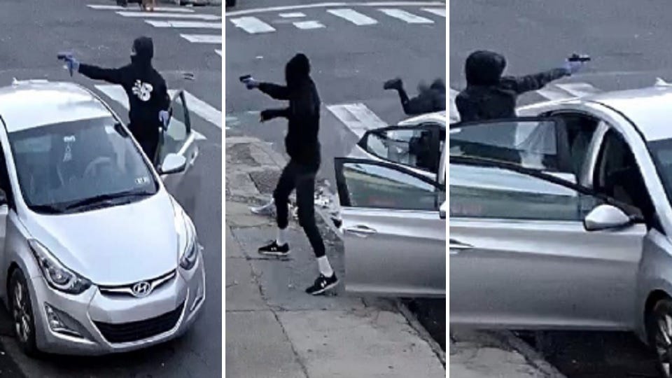 Suspects wanted for wounding toddler, mother and 5 teens near Philly school
