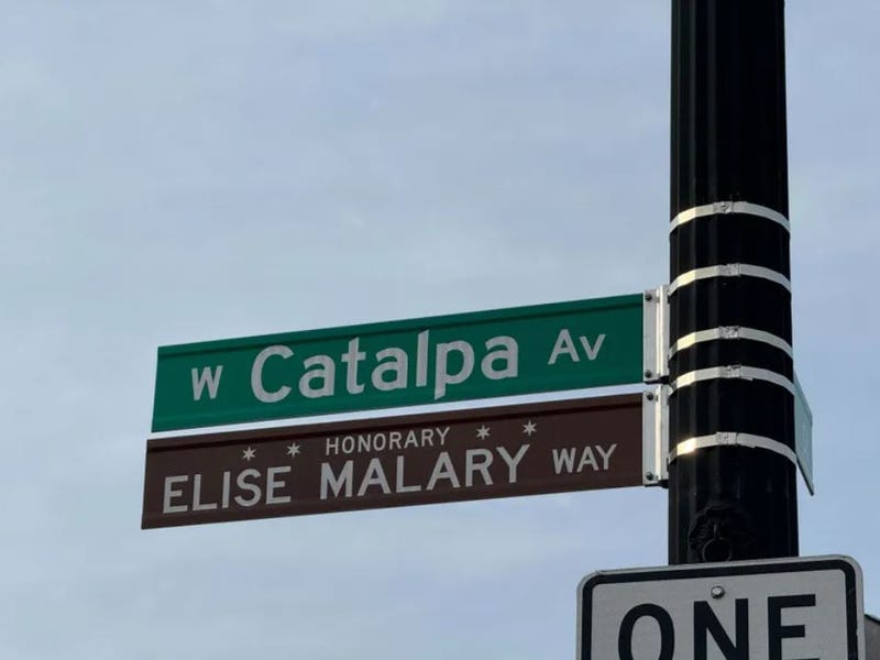 Elise Malary Way sign