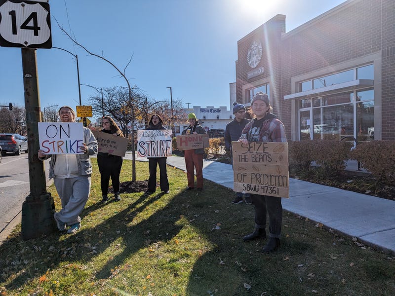 Starbuck workers striking