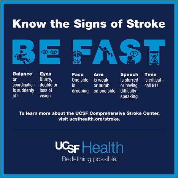 signs of a stroke BEFAST