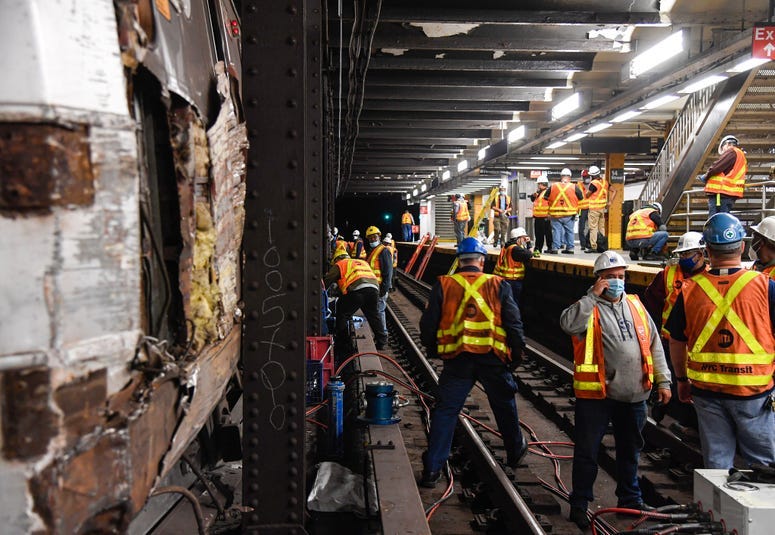 Subway derailment