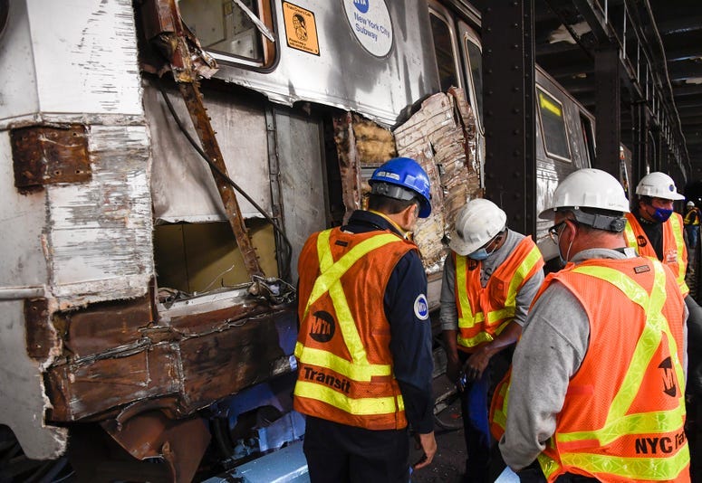 Subway derailment