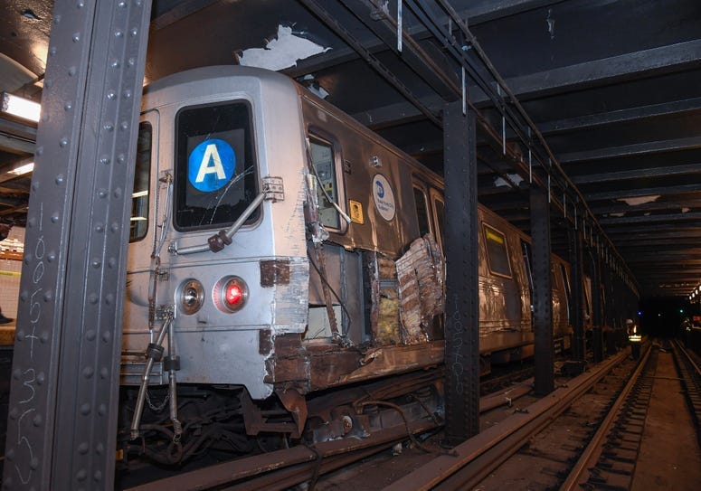 Subway derailment