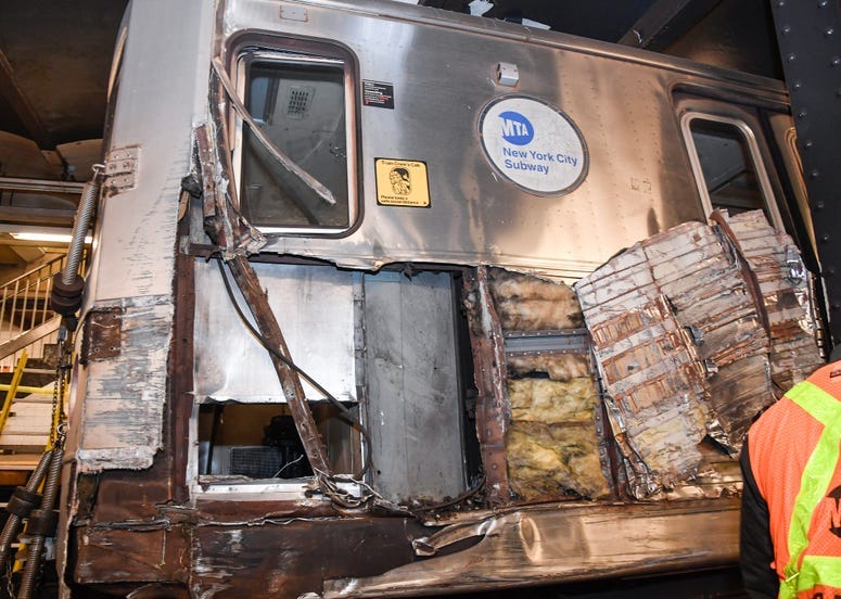 Subway derailment