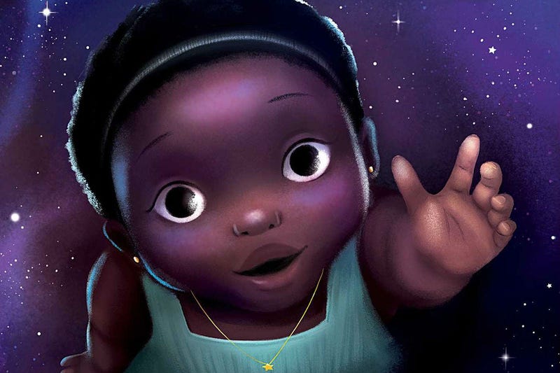 Detail of the cover of the book "Sulwe," by Lupita Nyong'o, illustrated by Vashti Harrison