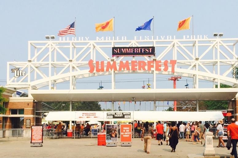 Summerfest entrance
