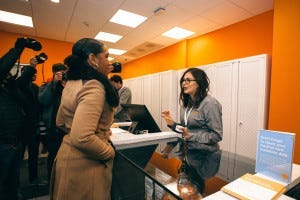 Illinois Lieutenant Governor Juliana Stratton purchases marijuana on New Year's Day