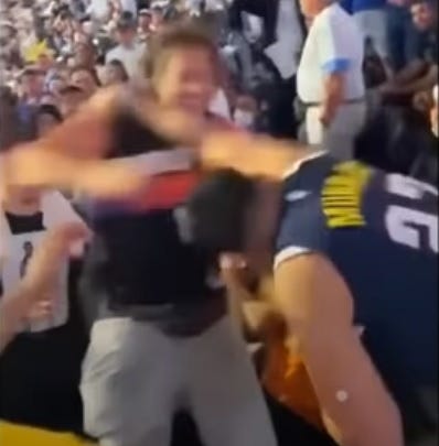 Suns Fan Beats Crap Out Of Nuggets Fan