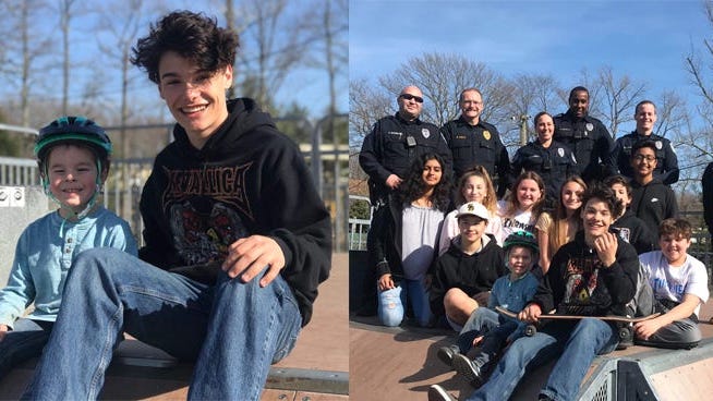 Teens hailed as ‘superheroes’ for surprising autistic boy with birthday skateboarding lessons