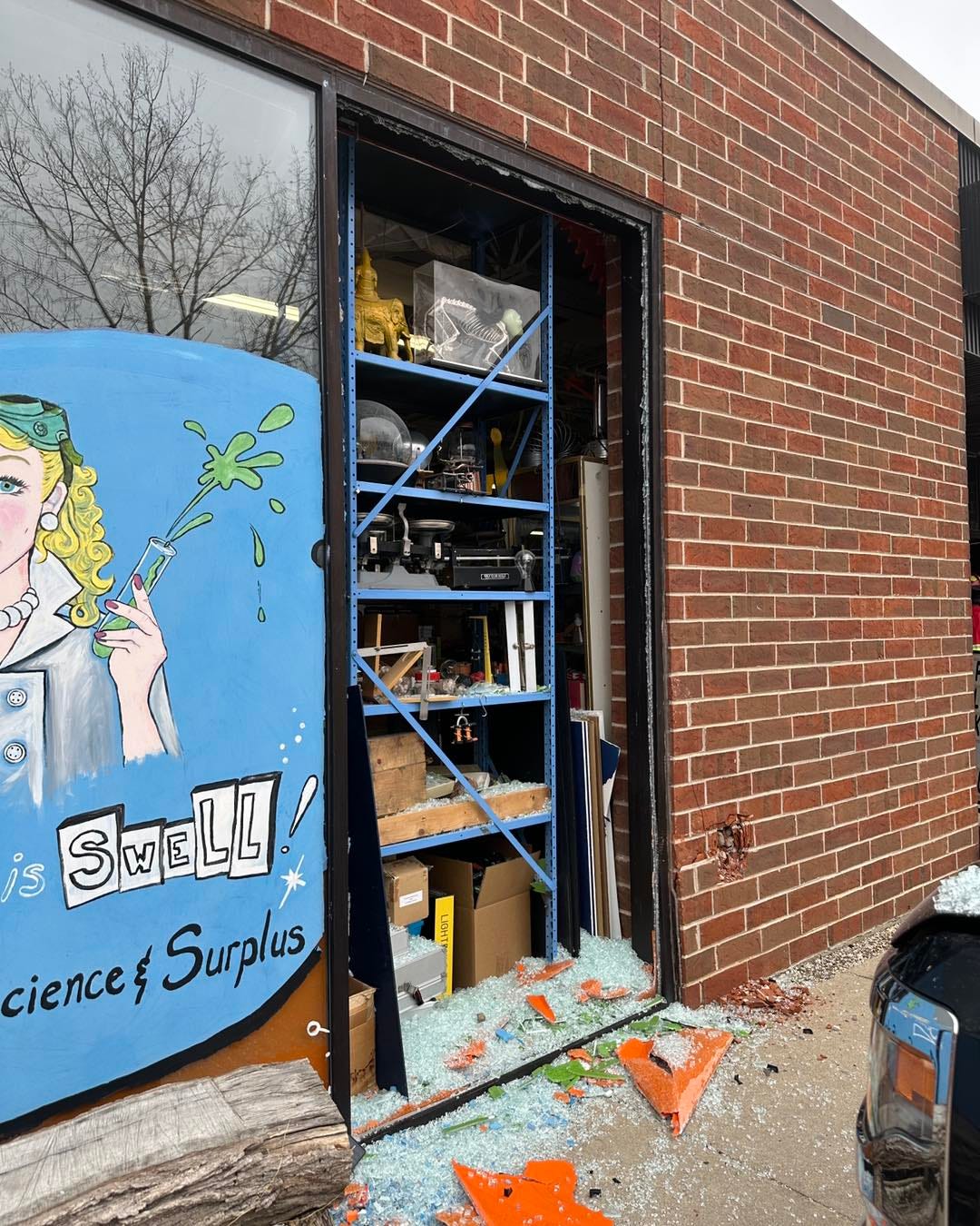 Car collides with Geneva store…again