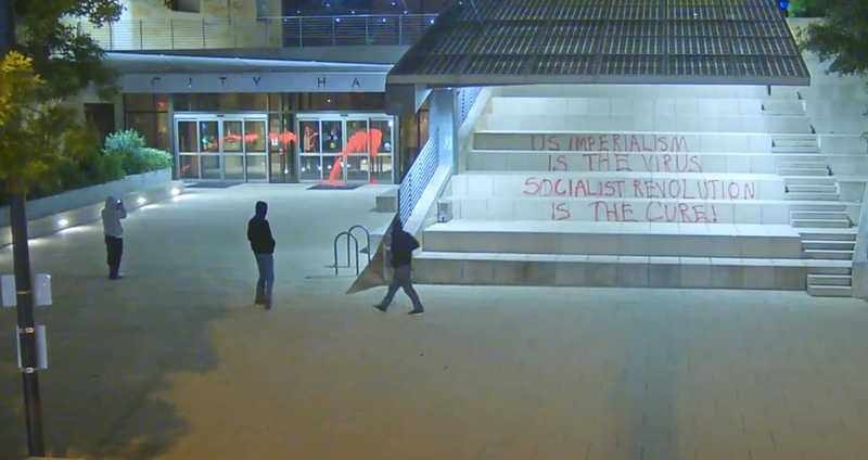 City Hall vandalism