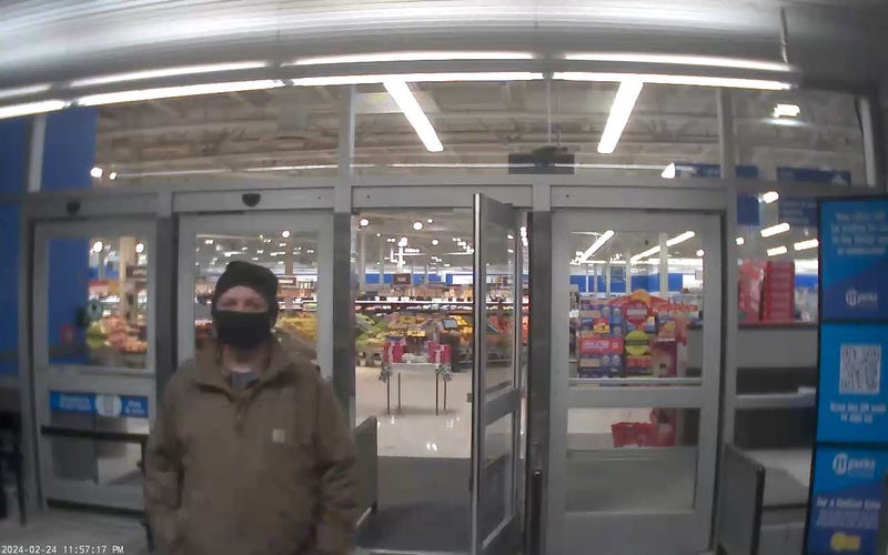 One of four suspects who stole from Meijer in Cadillac. 