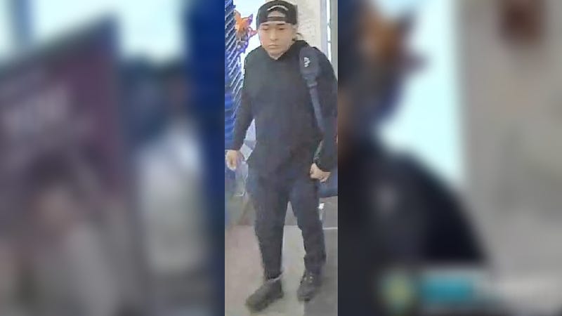 Police released images of a man they're searching for on Monday