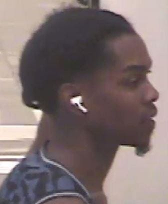 Police call this man a suspect in the shooting of a Macy's security guard in Manchester, CT, 8/19/22
