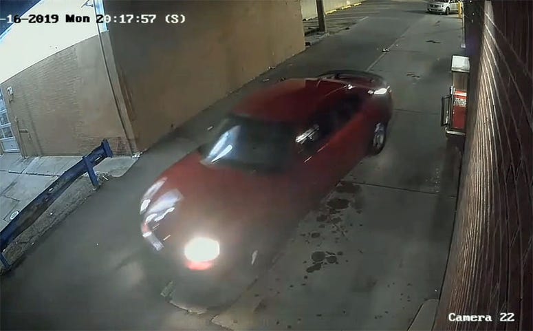 drive thru robbery suspect vehicle