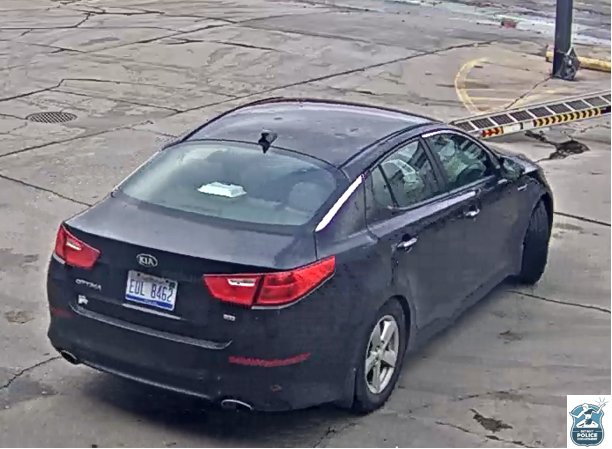 suspect vehicle in theft of liquor