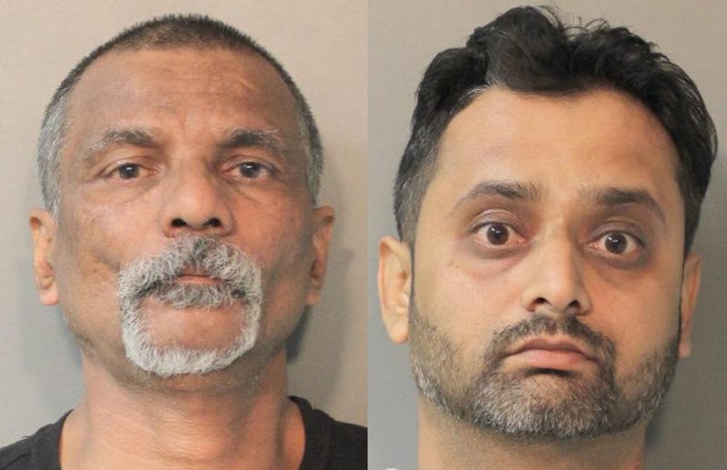 Mugshots for Hitesh Patel (left) and Arpit Patel (right)