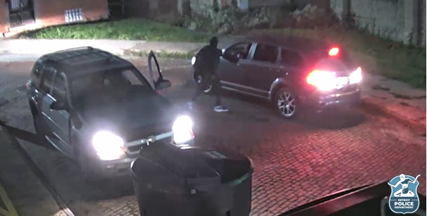 Suspects in an attempted car break-in in Detroit