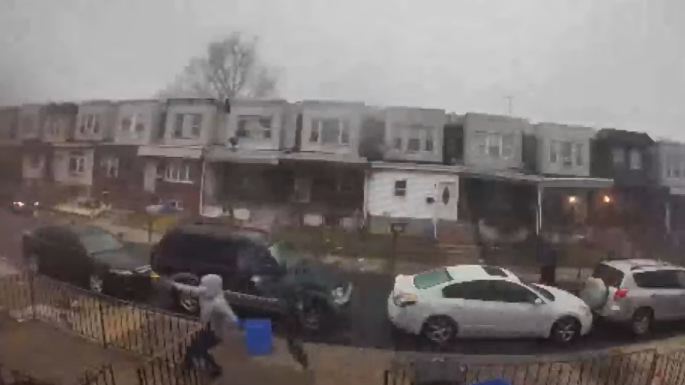 Video: Police seek 3 suspects who fired 61 times at man on Southwest Philly block