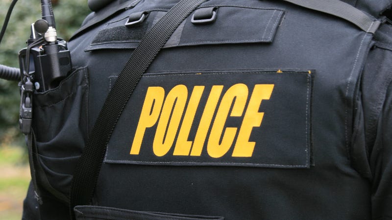 Member of the SWAT team preparing for action