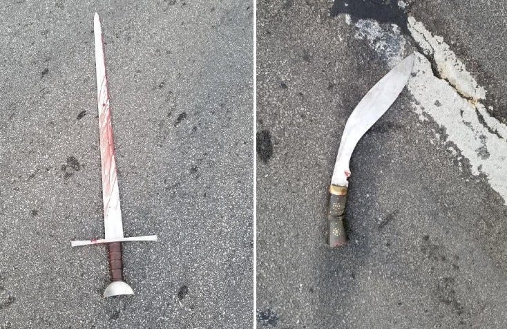 sword and dagger