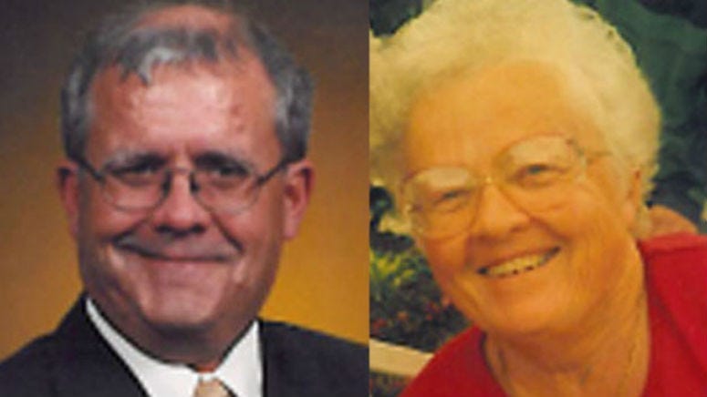Robert Wilson, left; his mother, Patricia Wilson