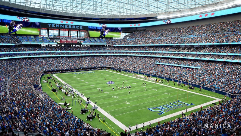 New Tennessee Titans stadium rendering