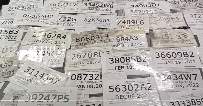 Dallas Police Operation Targets Fraudulent Paper Tags