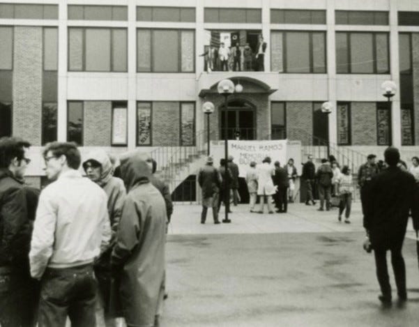 black and white picture of DePaul University
