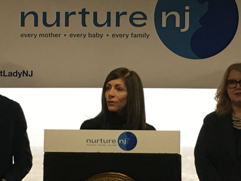 New Jersey first lady Tammy Murphy leads a meeting at in Camden about Nurture NJ.