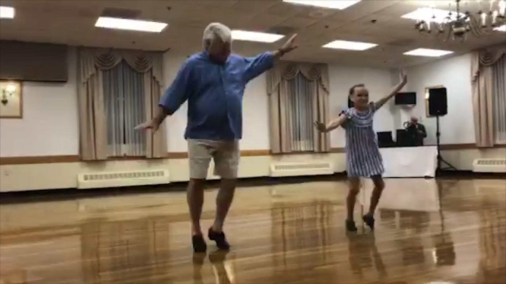 Heartwarming Moment Grandfather Tap Dances with 10-Year-Old at Recital