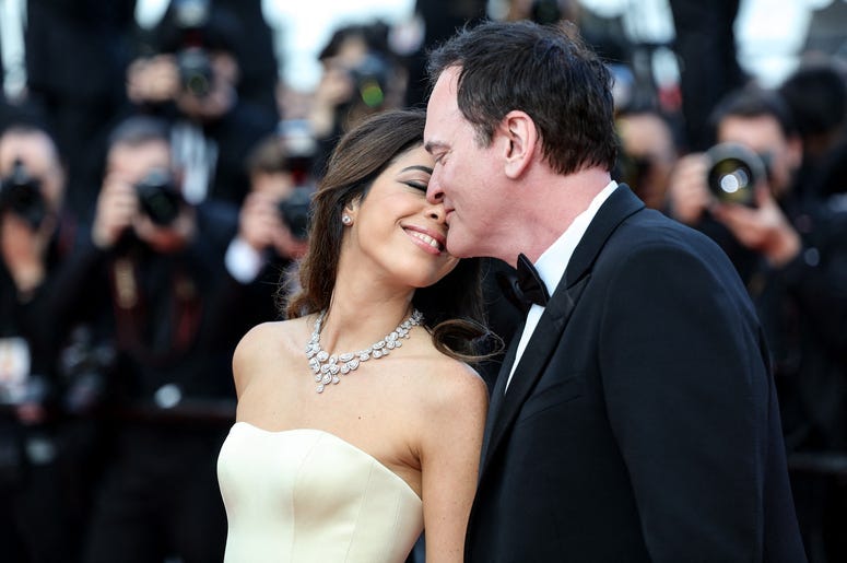 Daniella Pick and Quentin Tarantino