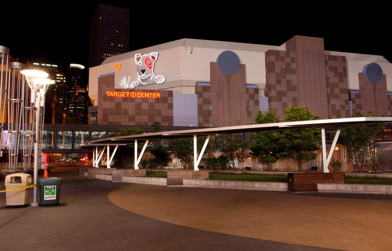 Target Center at night